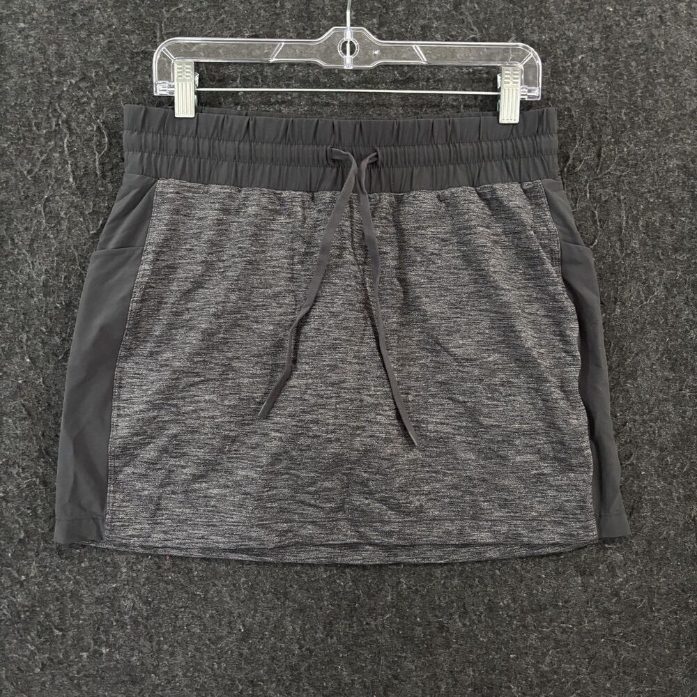 Athleta Excursion Skort Women's Small Gray Lined Pockets Lightweight Skirt